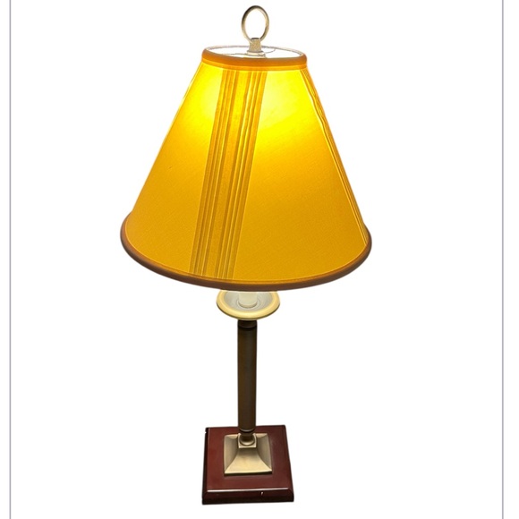 Other - Vintage Candlestick Table Lamp With Shade Electric Plug In